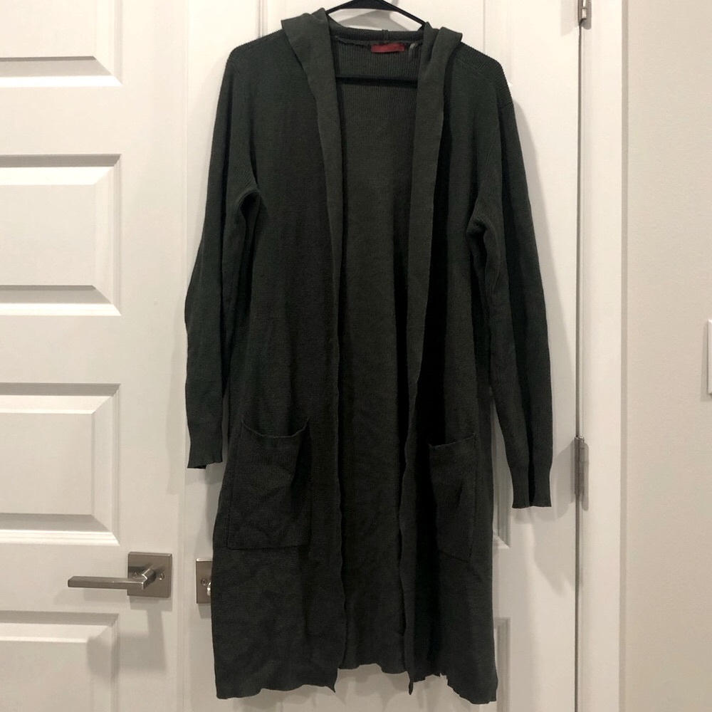 Long Green Cardigan